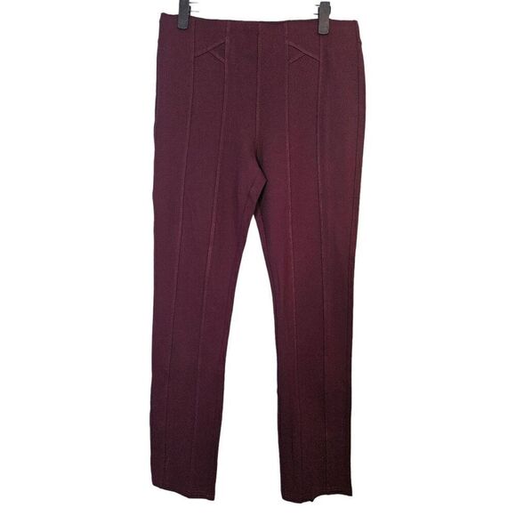 Coco Y Club CYC wine colored pull on tummy control pants. Size 10. NWT. - Picture 1 of 4